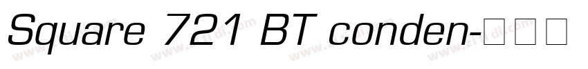 Square 721 BT conden字体转换